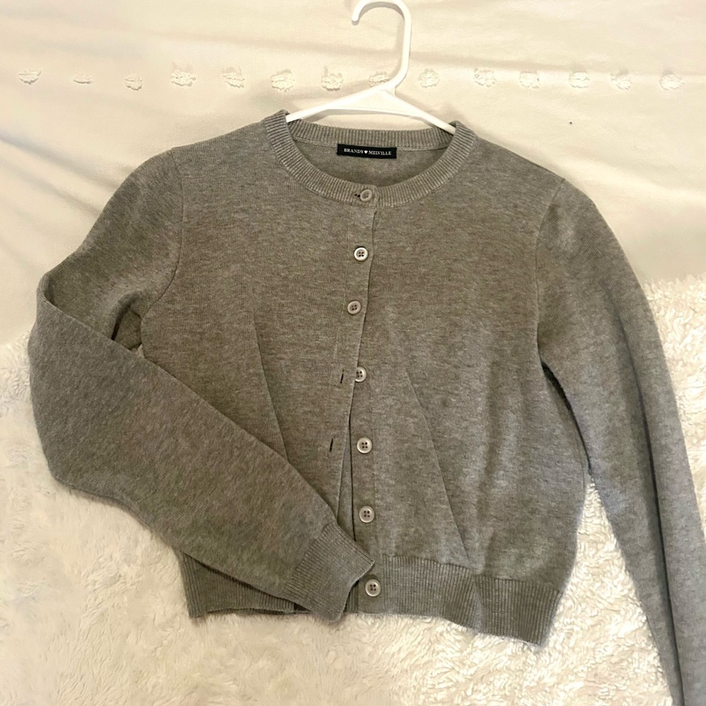 Brandy Melville Grey Cardigan